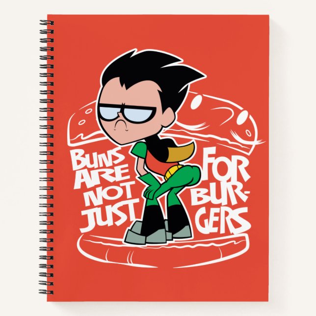 Teen Titans Go! | Robin Hintern Scooty Buns Notizbuch (Vorderseite)
