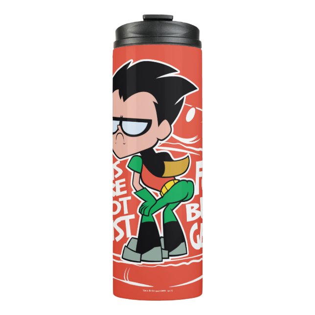 Teen Titans Go! | Robin Hintern Scooty Buns Thermosbecher (Vorderseite)