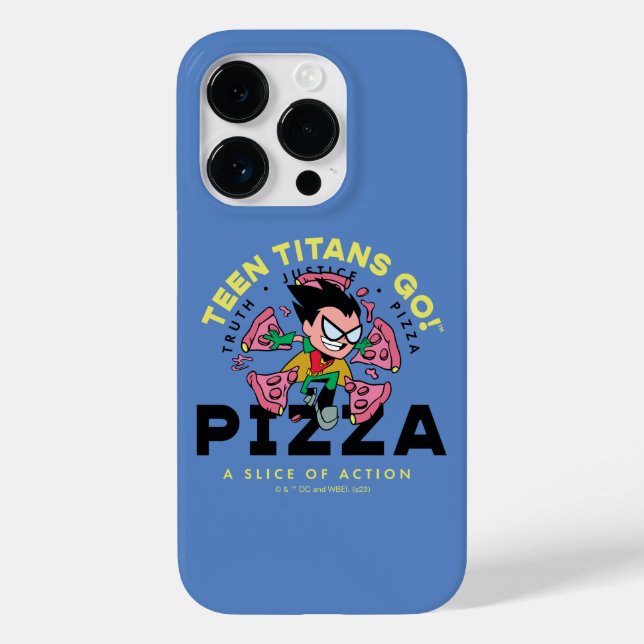 Teen Titans Go! Robin "Truth Justice Pizza" Case-Mate iPhone Hülle (Rückseite)