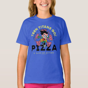 Teen Titans Go! Robin "Truth Justice Pizza" T-Shirt