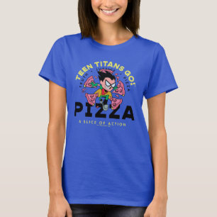 Teen Titans Go! Robin "Truth Justice Pizza" T-Shirt