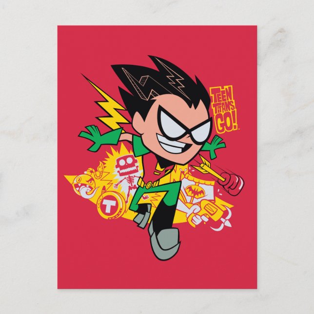 Teen Titans Go! | Robin's Arsenal Graphic Postkarte (Vorderseite)