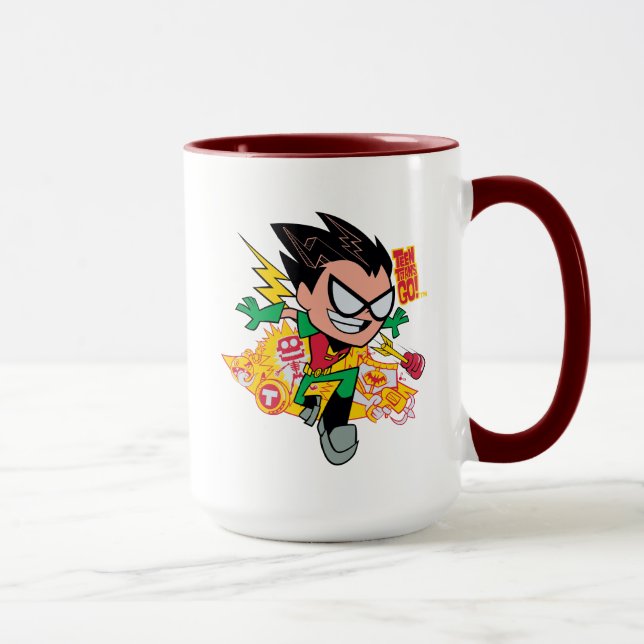 Teen Titans Go! | Robin's Arsenal Graphic Tasse (Rechts)