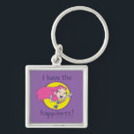 Teen Titans Go! | Starfire "Ich habe das Glück" Schlüsselanhänger<br><div class="desc">Starfire feiert ihre wunderbare Stimmung in dieser bezaubernden Grafik, die lautet: "Ich habe das Glück!" in lila und rosa Text. Hol deine Teen Titans los! Starfire Grafik auf einem Shirt, Tote Tasche, Tasse, oder einem Ihrer Lieblings-Zazzle-Produkte! Sie können die Farbe und den Stil Ihrer Produkte in den Stiloptionen ändern, die...</div>