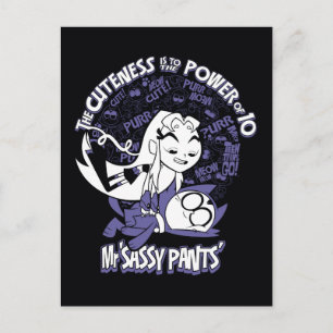 Teen Titans Go!   Starfire & Mr. Sassy Pants Postkarte