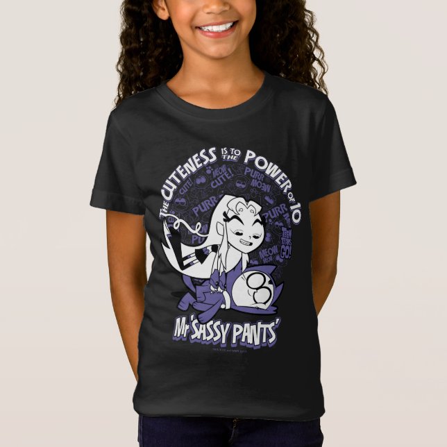 Teen Titans Go! | Starfire & Mr. Sassy Pants T-Shirt (Vorderseite)