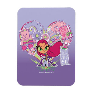 Teen Titans Go!   Starfire's Heart Punch Graphic Magnet
