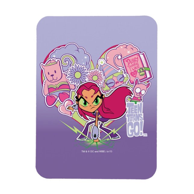 Teen Titans Go! | Starfire's Heart Punch Graphic Magnet (Vertikal)