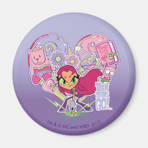 Teen Titans Go!   Starfire's Heart Punch Graphic Magnet