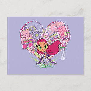 Teen Titans Go!   Starfire's Heart Punch Graphic Postkarte