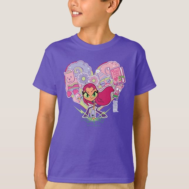 Teen Titans Go! | Starfire's Heart Punch Graphic T-Shirt (Vorderseite)