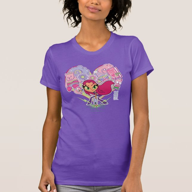 Teen Titans Go! | Starfire's Heart Punch Graphic T-Shirt (Vorderseite)