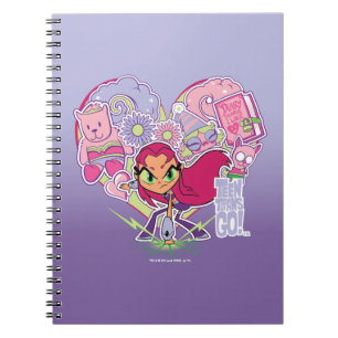 Teen Titans Go! Starfires Herzschlag Grafik Notizblock