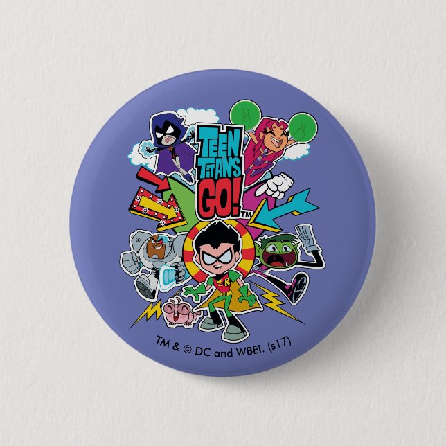 Teen Titans Go! | Team Arrow Graphic Button (Vorderseite)