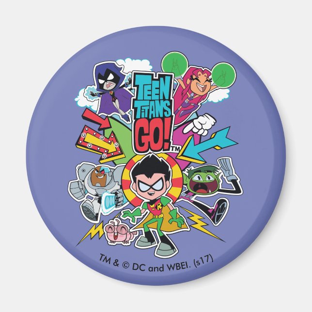 Teen Titans Go! | Team Arrow Graphic Magnet (Vorne)