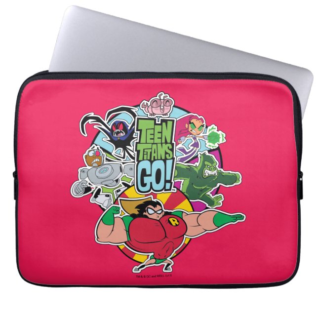 Teen Titans Go! | Team Group Graphic Laptopschutzhülle (Vorderseite)