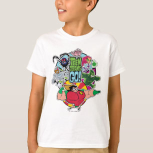 Teen Titans Go!   Team Group Graphic T-Shirt