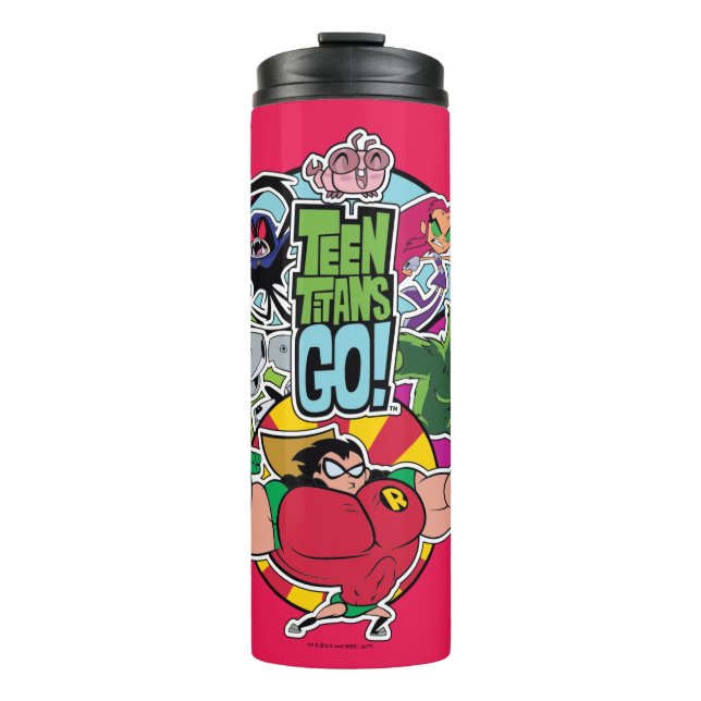 Teen Titans Go! | Team Group Graphic Thermosbecher (Vorderseite)