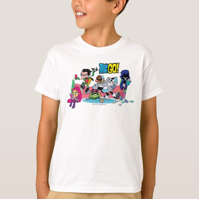 Teen Titans Go! | Tentacled Monster Approach T-Shirt (Vorderseite)