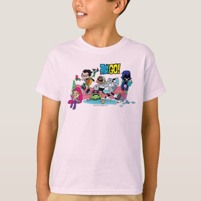 Teen Titans Go! | Tentacled Monster Approach T-Shirt (Vorderseite)