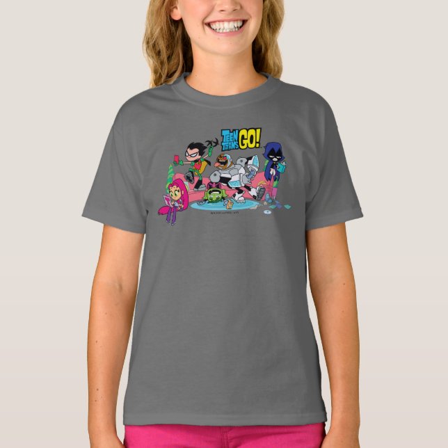 Teen Titans Go! | Tentacled Monster Approach T-Shirt (Vorderseite)