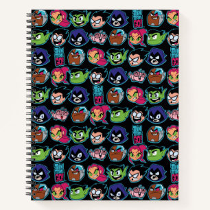 Teen Titans Go! Titans Head Pattern Notizbuch