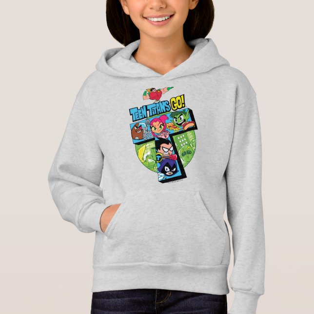 Teen Titans Go! | Titans Tower Collage Hoodie (Vorderseite)