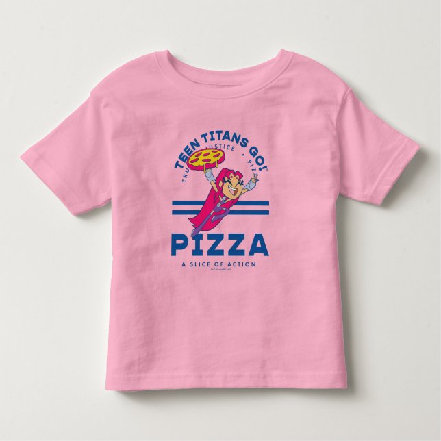 Teen Titans Go! "Truth Justice Pizza" Kleinkind T-shirt (Vorderseite)