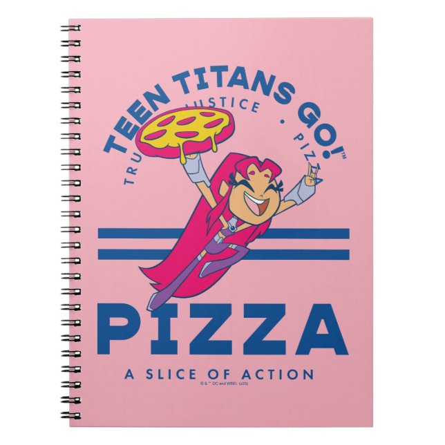 Teen Titans Go! "Truth Justice Pizza" Notizblock (Vorderseite)