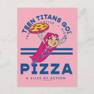 Teen Titans Go! "Truth Justice Pizza" Postkarte