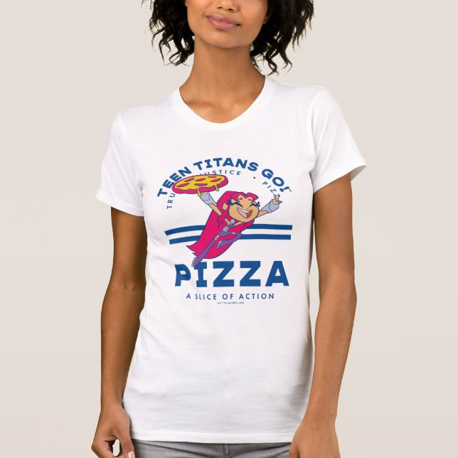 Teen Titans Go! "Truth Justice Pizza" T-Shirt (Vorderseite)