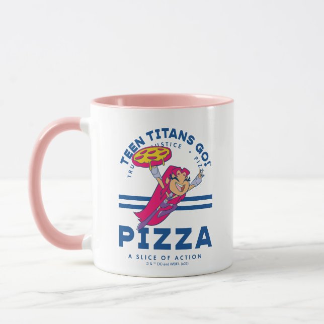 Teen Titans Go! "Truth Justice Pizza" Tasse (Links)