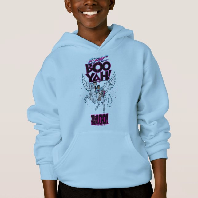 Teen Titans Go! | Warrior Cyborg Riding Pegasus Hoodie (Vorderseite)