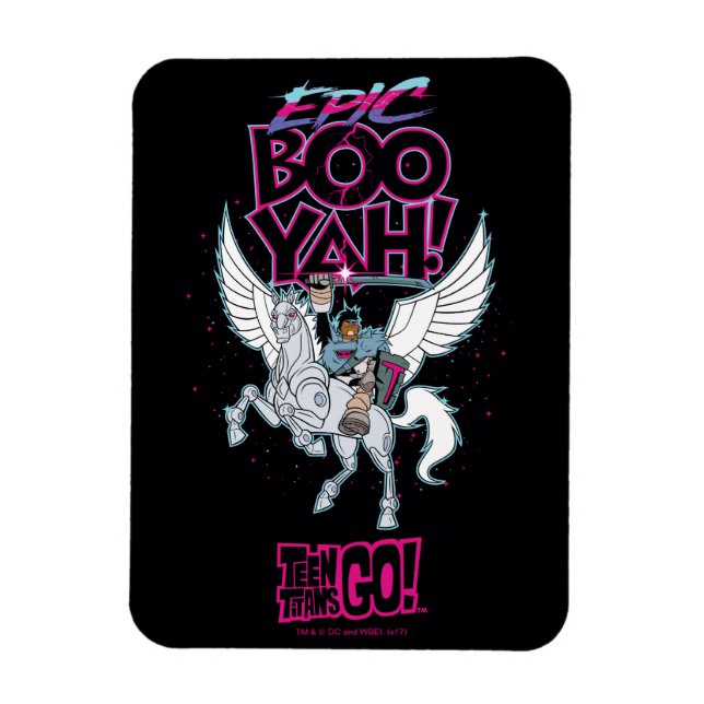 Teen Titans Go! | Warrior Cyborg Riding Pegasus Magnet (Vertikal)
