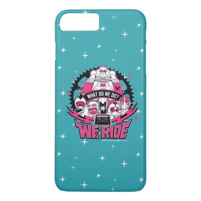 Teen Titans Go! | "Wir fahren" Retro Moto Graphic Case-Mate iPhone Hülle (Rückseite)