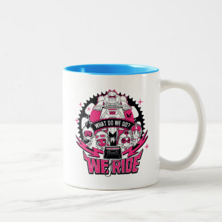 Teen Titans Go! | "Wir fahren" Retro Moto Graphic Zweifarbige Tasse