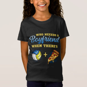 Teen Volleyball & Pizza Liebe Funny, der einen Jun T-Shirt
