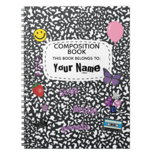 Teenage Dream Komposition Spiral Notebook (schwarz Notizblock