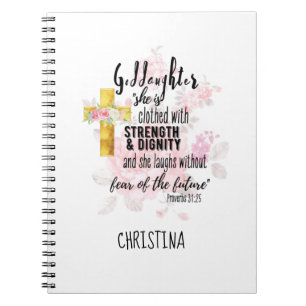 Teenage Godtochter Geschenk Personalisiertes Spric Notizblock