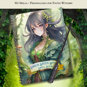 Teenage GREEN Hexen Zauber Buch Grimoire