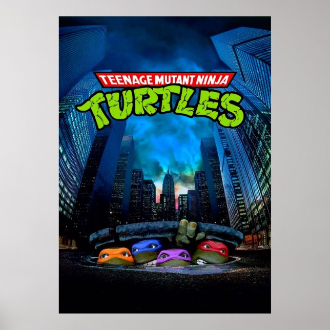 Teenage Mutant Ninja Titel Film Poster (Vorne)