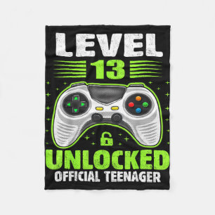 Teenager 13. Geburtstag Level 13 freigeschaltet Fleecedecke