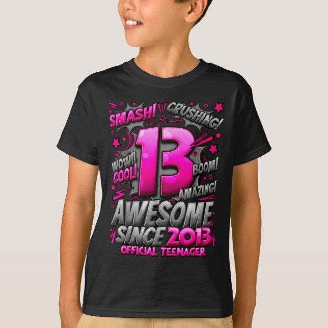 Teenager 13 Year Old Boys 13th Birthday Boy  T-Shirt (Vorderseite)