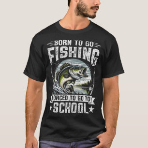 Teenager, die Shirt fischen, gezwungen, mit der Ba