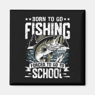 Teenager, die Shirt fischen, gezwungen, mit der Ba Magnet