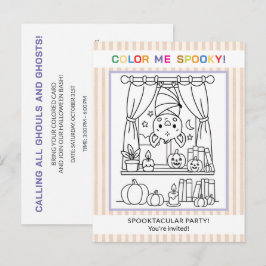 Teenager & Erwachsene Fledermaus Halloween Malen E Postkarte