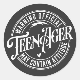 Teenager Geburtstag Runder Aufkleber