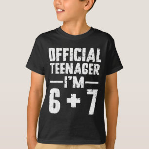 Teenager Ich bin 13. Geburtstag 6 7 Meme Sechs Sie T-Shirt