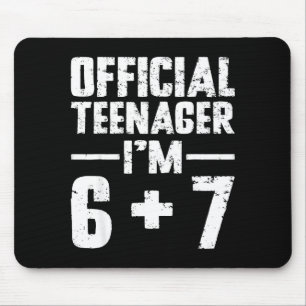 Teenager Ich bin 13. Geburtstag 6 7 Meme Six Seven Mousepad