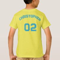 Teenager-Kleinkind Boy Girl Sports Name Jersey Num